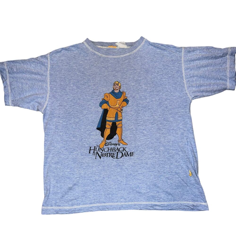 Vintage Disney Captain Phoebus The Hunchback of Notre Dame blue adult T Shirt